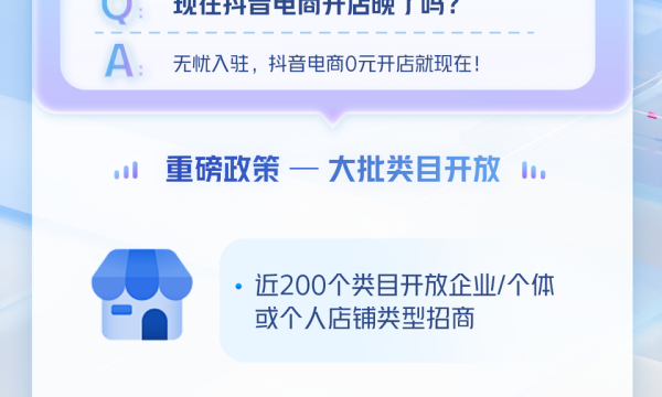 新店如何赢在开局？新商成长三大利好助抖店商家引爆增长